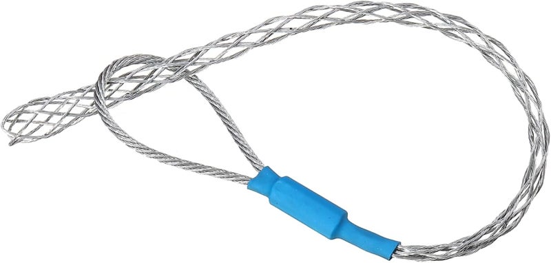 VGongTech Cable Pulling Grip Sock Kit Galvanizing Steel Antislip Pipe Cable Wire Pulling Grips Lassos Set Flexible Eye Mesh Rope Blue - Image 1